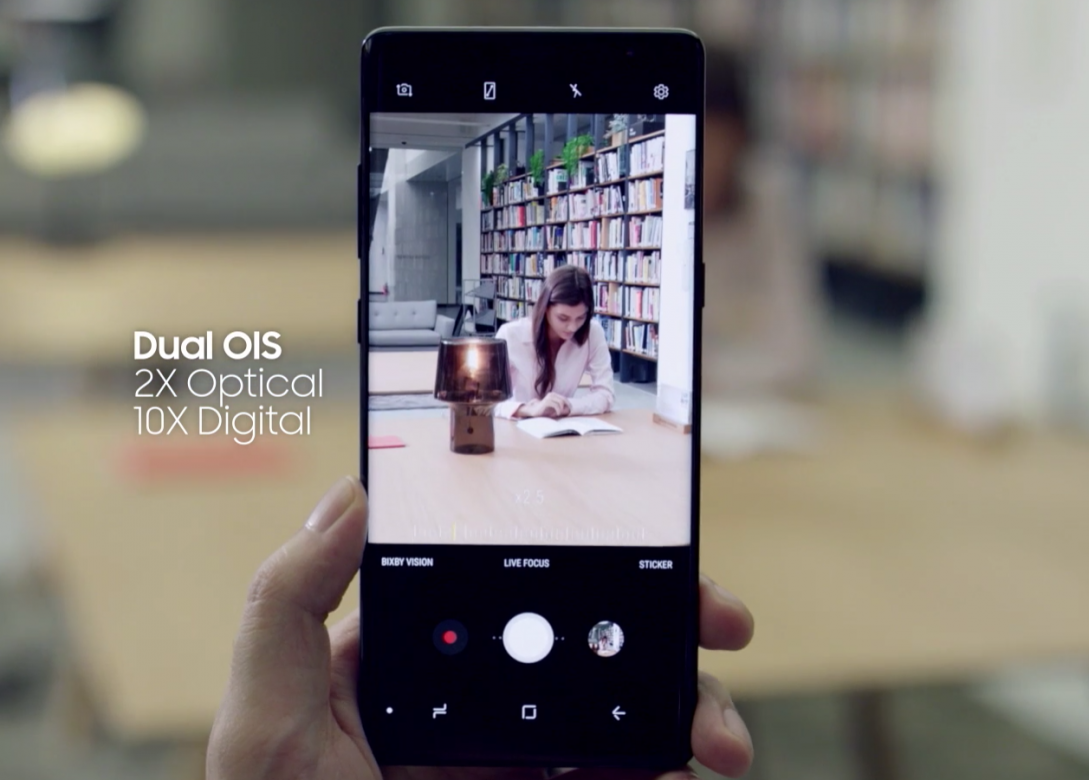 Note 8 первый смартфон с оптической стабилизацией на обеих камерах Note 8 первый смартфон с оптической стабилизацией на обеих камерах
