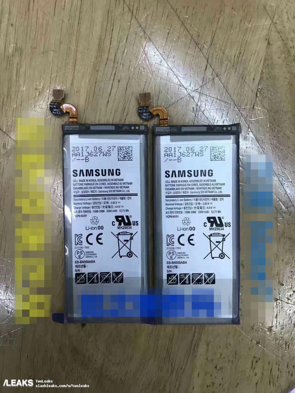 Батарея Galaxy Note 8 будет иметь емкость 3300 мАч Батарея Galaxy Note 8 будет иметь емкость 3300 мАч