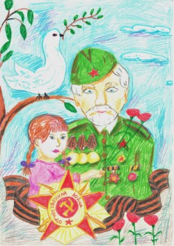 Открытка для ветеранов: городские власти подвели итоги конкурса детских рисунков2