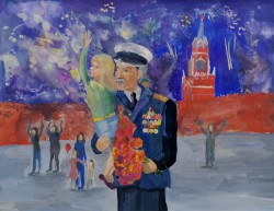 Открытка для ветеранов: городские власти подвели итоги конкурса детских рисунков7